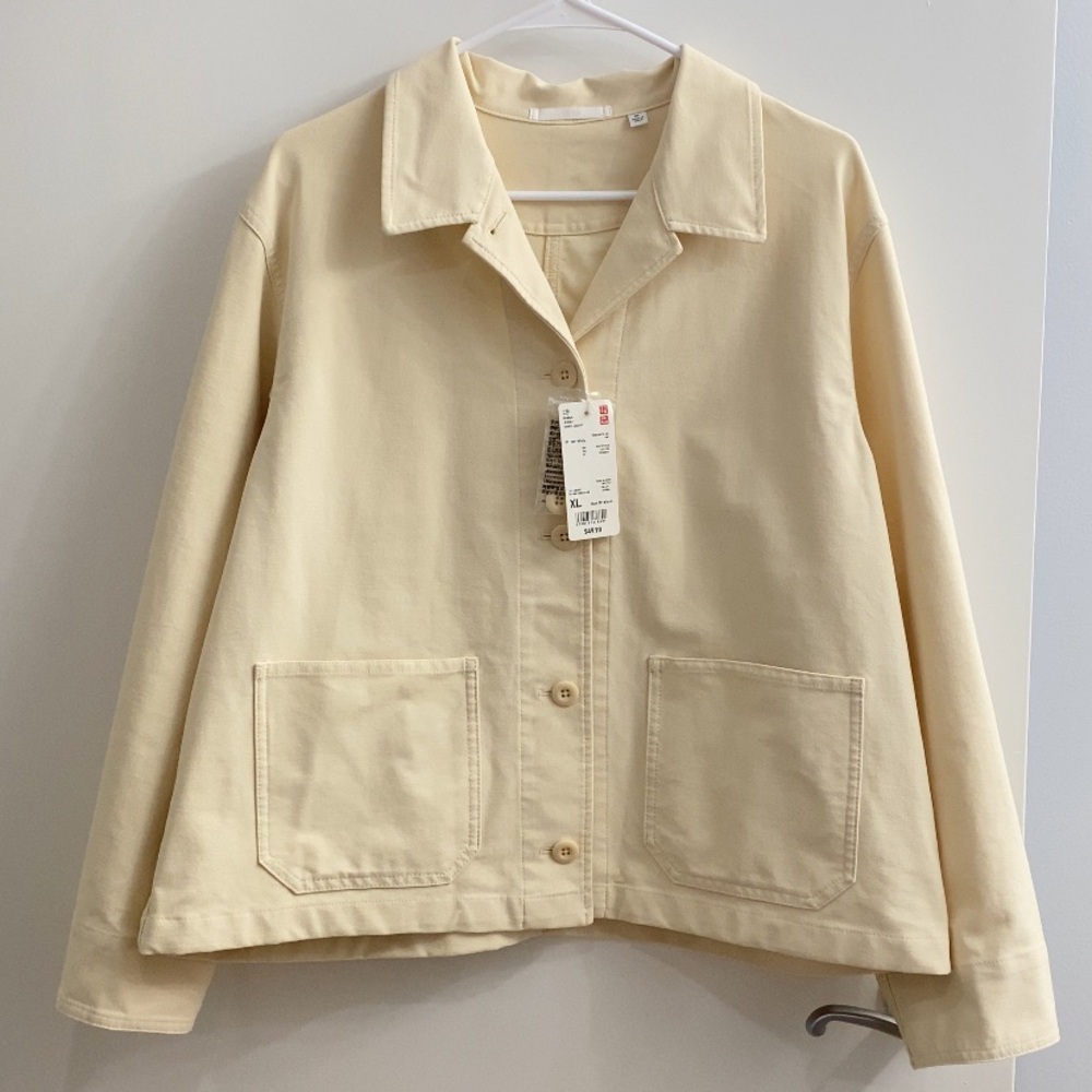 UNIQLO OFF WHITE JACKET SIZE XL 🤍 - Picture 1 of 7